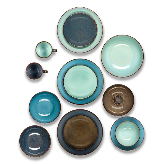 Feeling Indigo - Coffret 6 assiettes gourmet