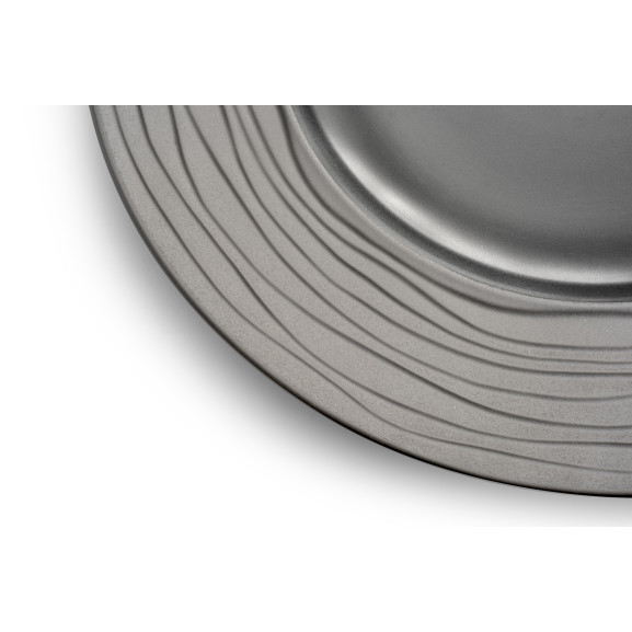 Escale Nature Gris - Coffret 6 assiettes à pâtes