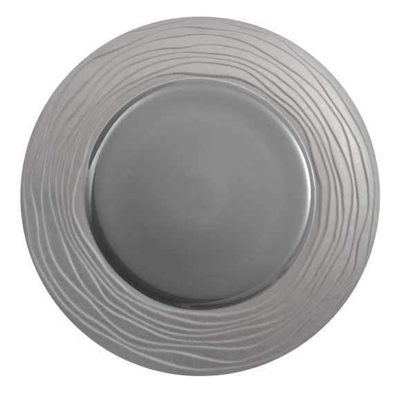 Escale Nature Gris - Coffret 3 assiettes de présentation