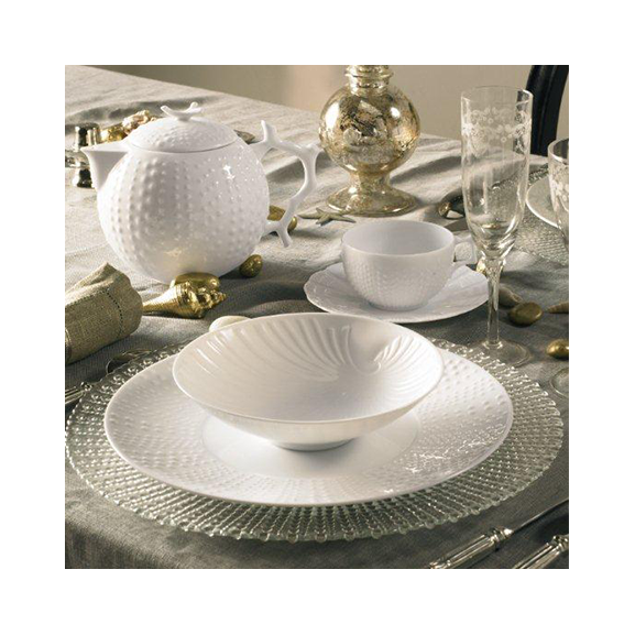 Corail Blanc - Coffret 6 assiettes creuses