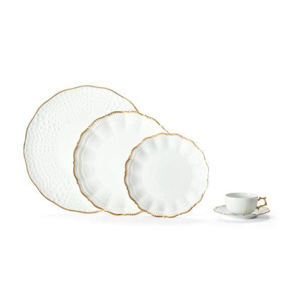 Corail Or - Coffret 3 assiettes de présentation