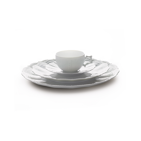 Corail Blanc - Coffret 6 assiettes à pain