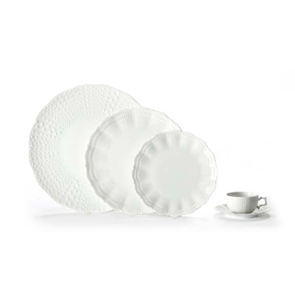 Corail Blanc - Coffret 6 assiettes à pain