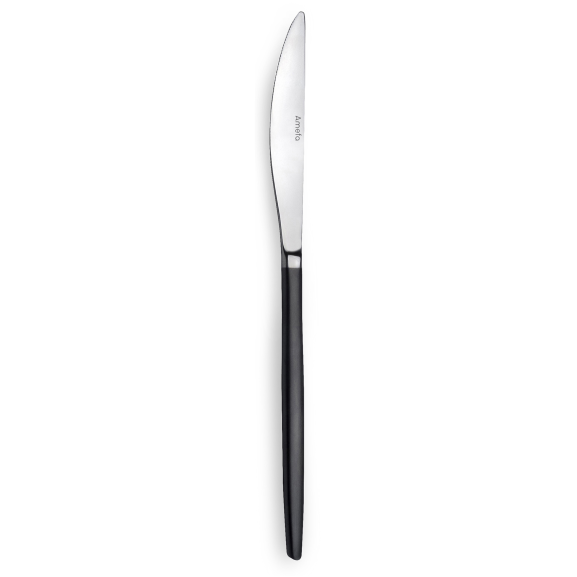 Soprano PVD Noir - 12 couteaux de table