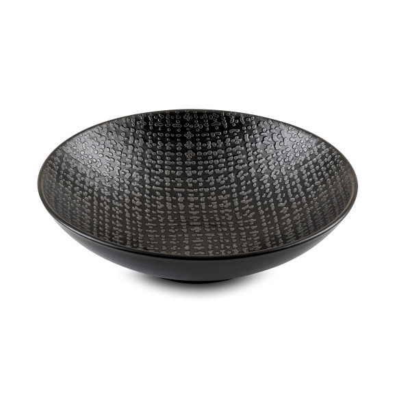 Tweed Noir - Service 18 pièces