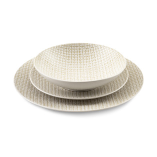 Tweed Ivoire - Service 18 pièces