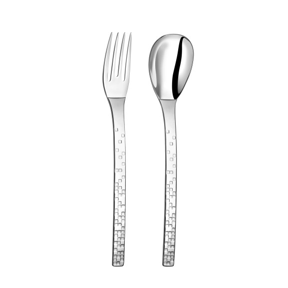 Pix'Elle 3D - Ménagère 50 pièces en écrin bois
