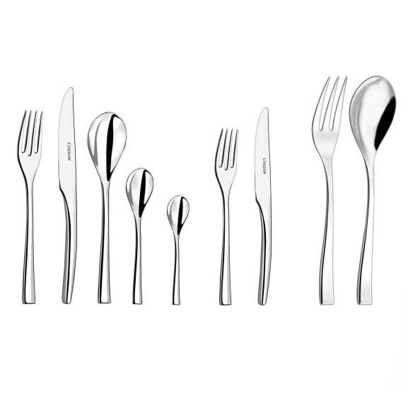 Steel - Ménagère 86 pièces en écrin bois