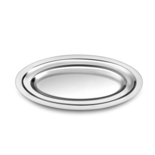 Platerie Unie - 6 plats ovales 27 x 17.5 cm