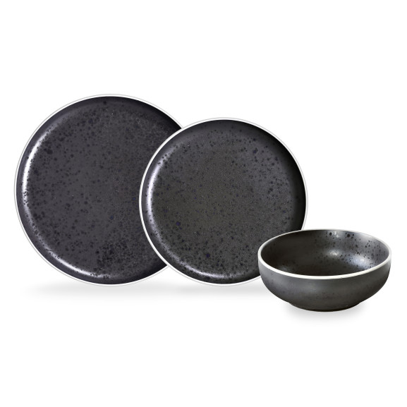 Aster Granit - Coffret 6 assiettes salade et pâtes