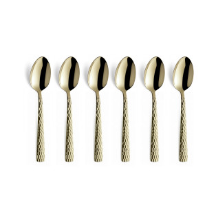 Felicity - 6 cuillères moka Champagne mat