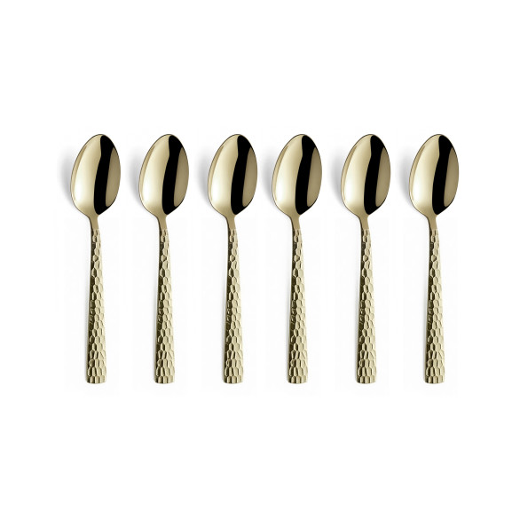 Felicity - 6 cuillères moka Champagne mat