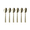 Felicity - 6 cuillères moka Champagne mat