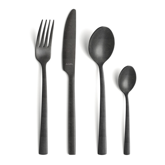 Manille - Ménagère 16 pièces Noir