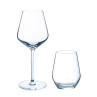 Diamantis - Lot de 8 verres à pied 29cl et 8 gobelets hauts 40cl