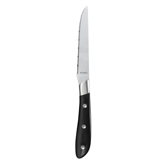 Achille - 6 couteaux steak Noir