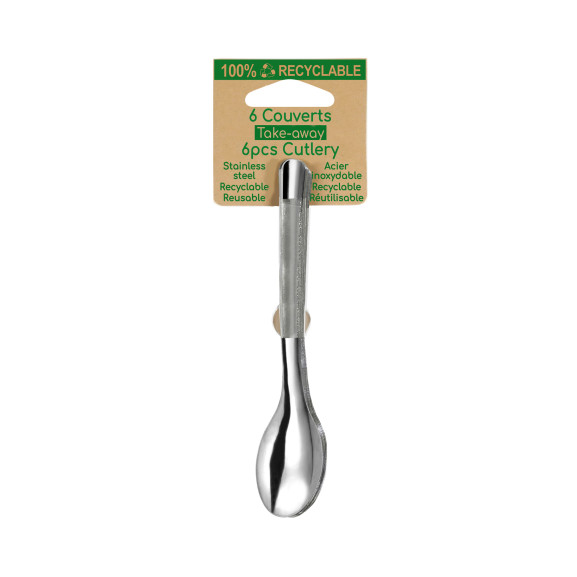 Slim2 - 12 lots de 6 petites cuillères café/moka sur carte