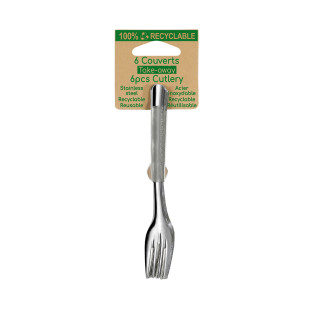 Slim2 - 12 lots de 6 petites fourchettes gâteaux/tapas sur carte