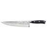 Carbon - Couteau de chef 20 cm martelé avec protection de lame