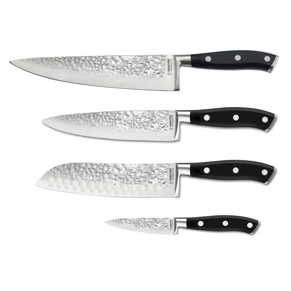 Carbon - Coltello Santoku 18 cm con protezione