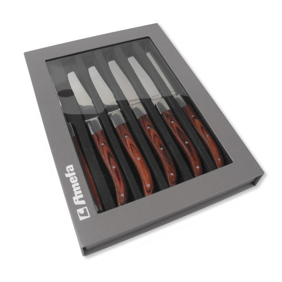Royal Steak - Coffret 6 couteaux steak Bois
