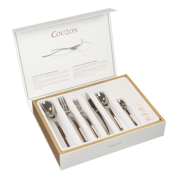 Elixir - Ménagère 74 pièces en coffret bois