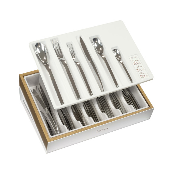 Elixir - Ménagère 74 pièces en coffret bois