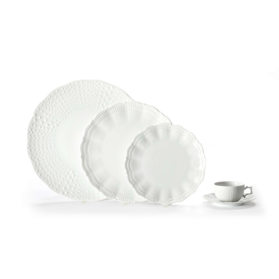 Corail Blanc - Coffret 3 assiettes de présentation