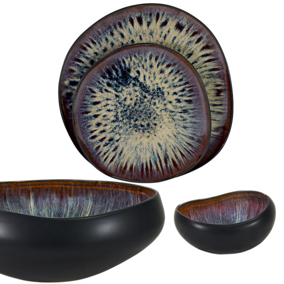 Gao - Assiette creuse 21 cm (lot de 6)