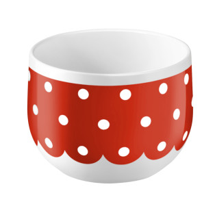 Plumetis Rojo - Copa de aperitivo (Juego de 6)