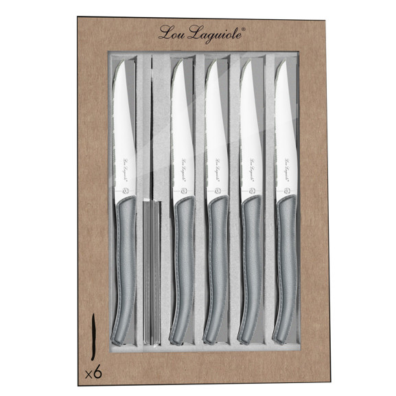 Sky - Coffret 6 couteaux steak Gris