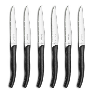 Sky - Coffret 6 couteaux steak Noir