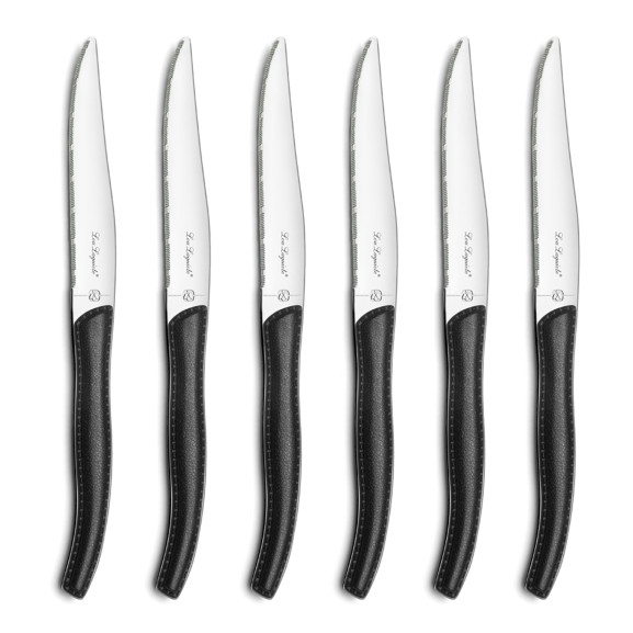 Sky - Coffret 6 couteaux steak Noir