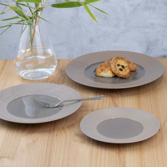 Aventure Terre - 6 assiettes plates 27.5cm