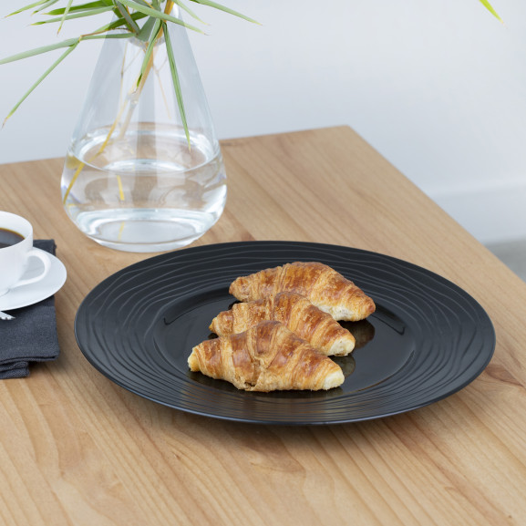 Aventure Noir - 3 assiettes de présentation 31.5cm