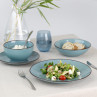 Tara Turquoise - 6 assiettes salades et pâtes