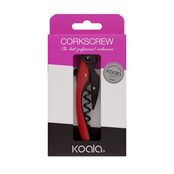 Tire-bouchon double levier high tech Rouge