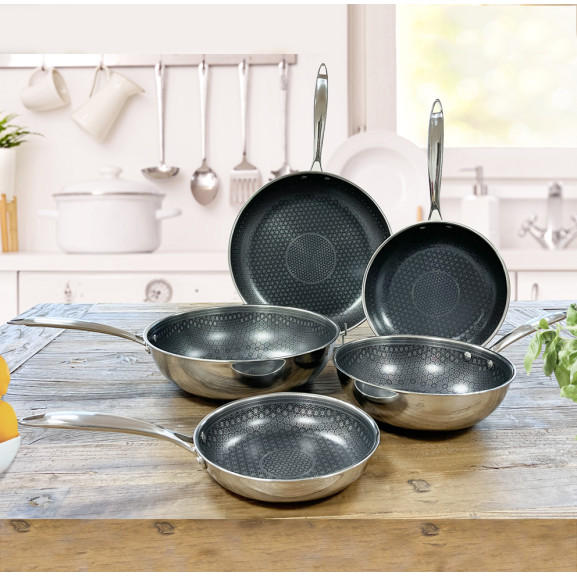 Lot de 2 poêles 24-28cm
