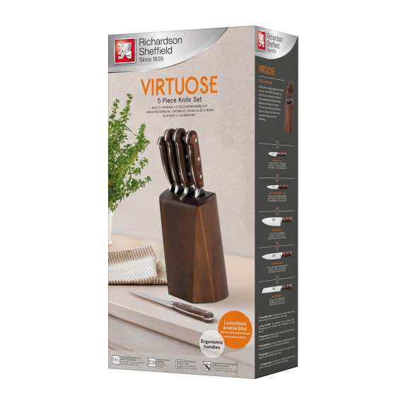Virtuose - Bloc 5 couteaux...