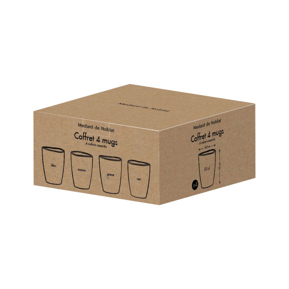 Fuji - Set de 4 mugs 33 cl...