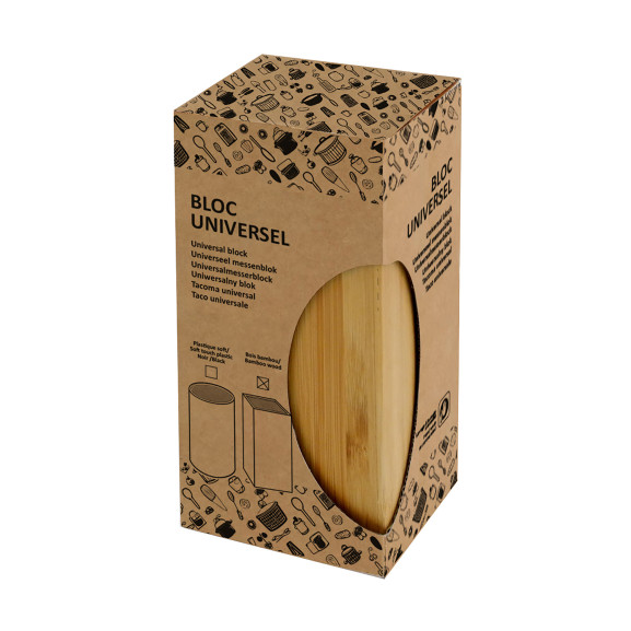 - Bloc pour couteaux en bambou