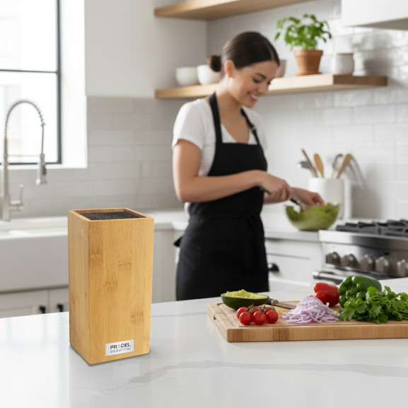 - Bloc pour couteaux en bambou