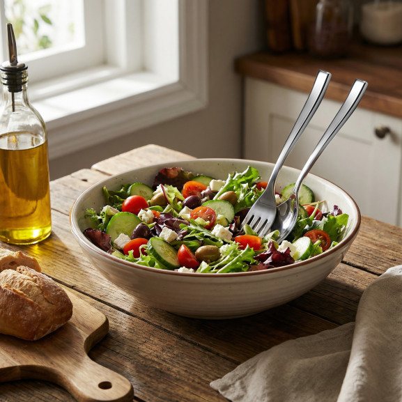 Steel - 2-delige saladeset