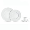 Baghera Blanc - Coffret 6 assiettes creuses à aile