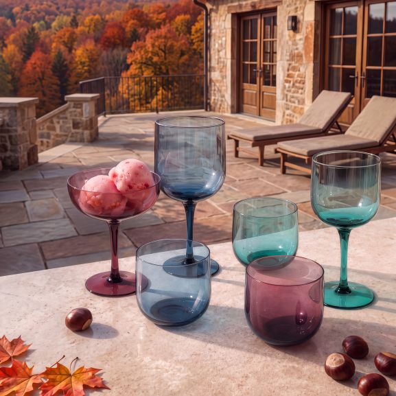 Eyden Rose - Lot de 4 coupes à champagne 17 cl
