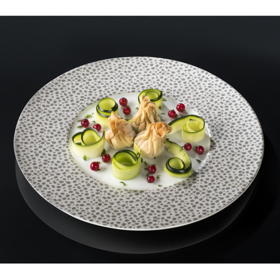 Baghera Platine - Coffret 6 assiettes plates