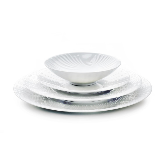 Sania Brillant - Coffret 3 assiettes de présentation