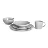 Stone Gris clair - Coffret 6 assiettes salade et pâtes