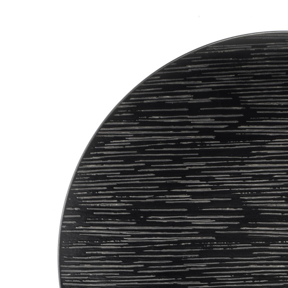 Magma noir - Coffret 6 assiettes plates