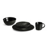 Magma noir - Coffret 6 assiettes salade et pâtes